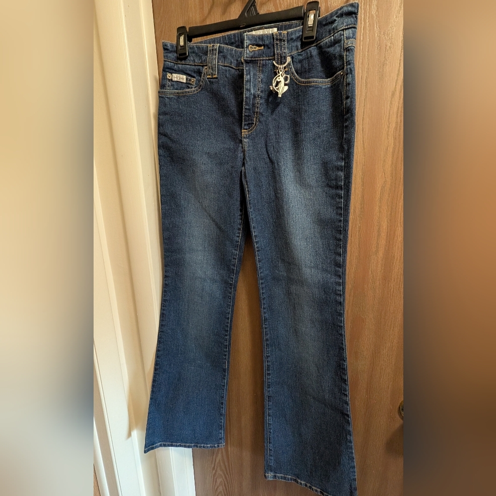 Y2K Baby Phat Dark Blue Flare Jeans Juniors Size 7